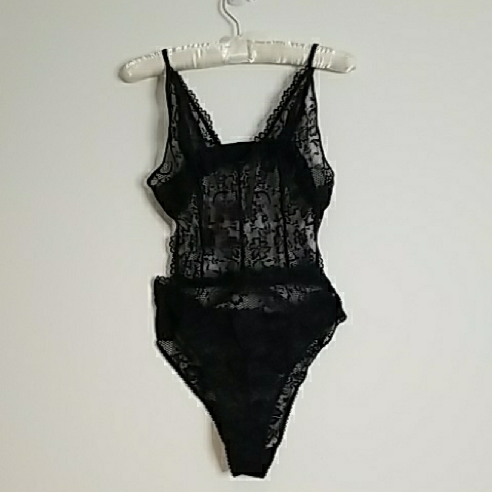 Savage X Fenty Black Lace lingerie
